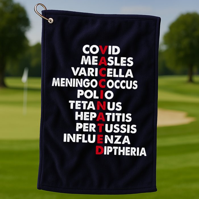 Vaccinated & Intoxicated Pinata Golf Towel