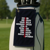 Vaccinated & Intoxicated Pinata Golf Towel