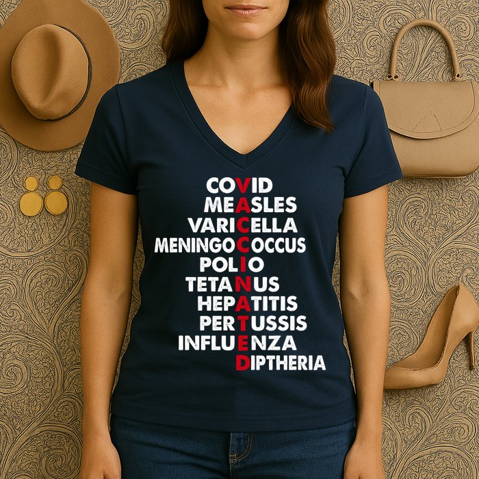 Vaccinated & Intoxicated Pinata Women's V-Neck T-Shirt