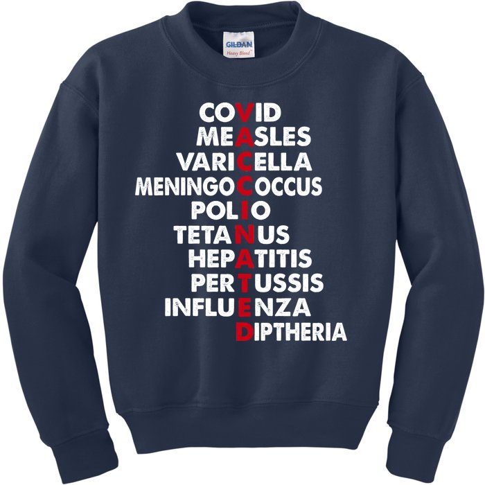 Vaccinated & Intoxicated Pinata Kids Sweatshirt