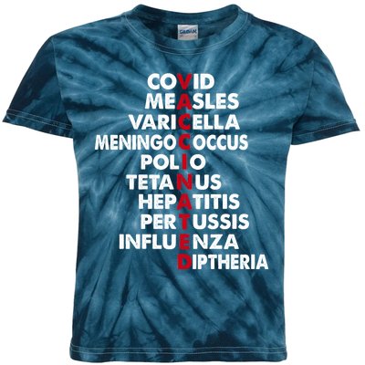 Vaccinated & Intoxicated Pinata Kids Tie-Dye T-Shirt