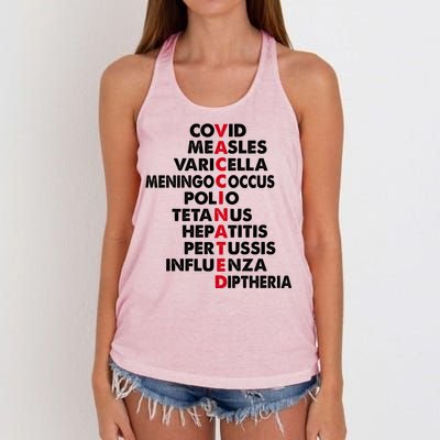 Vaccinated & Intoxicated Pinata Women's Knotted Racerback Tank