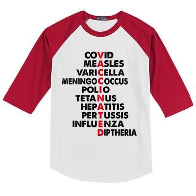 Vaccinated & Intoxicated Pinata Kids Colorblock Raglan Jersey