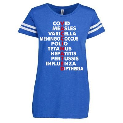 Vaccinated & Intoxicated Pinata Enza Ladies Jersey Football T-Shirt