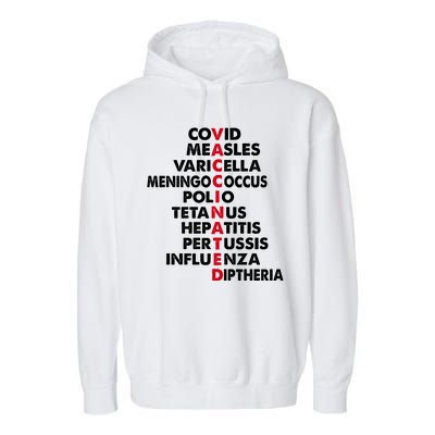 Vaccinated & Intoxicated Pinata Garment-Dyed Fleece Hoodie