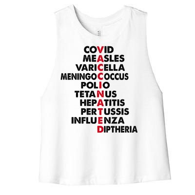 Vaccinated & Intoxicated Pinata Women's Racerback Cropped Tank