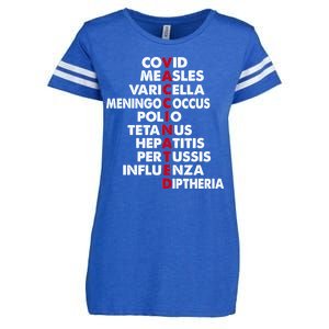 Vaccinated Enza Ladies Jersey Football T-Shirt