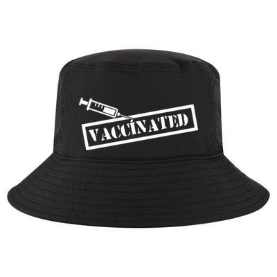 Vaccinated Label Cool Comfort Performance Bucket Hat