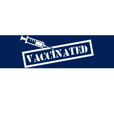 Vaccinated Label Bumper Sticker