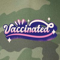 Vaccinated Sparkle Legacy Tie Dye Trucker Hat