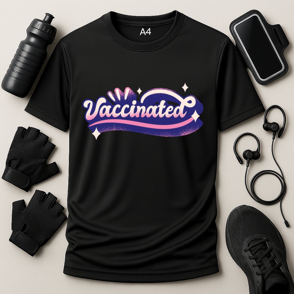 Vaccinated Sparkle Performance Shirt