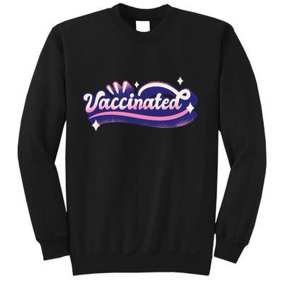Vaccinated Sparkle Sweatshirt