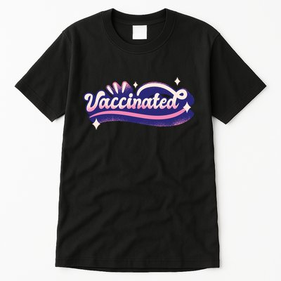 Vaccinated Sparkle Tall T-Shirt