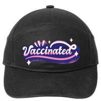Vaccinated Sparkle 7-Panel Snapback Hat