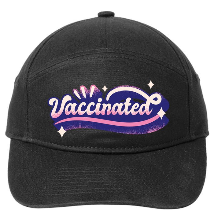 Vaccinated Sparkle 7-Panel Snapback Hat