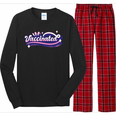 Vaccinated Sparkle Long Sleeve Pajama Set