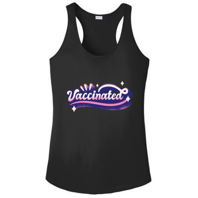 Vaccinated Sparkle Ladies PosiCharge Competitor Racerback Tank