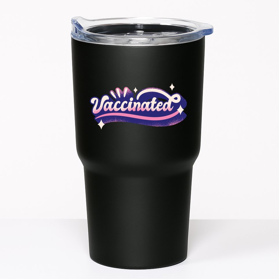 Vaccinated Sparkle Tumbler