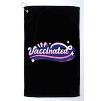 Vaccinated Sparkle Golf Towel
