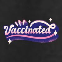 Vaccinated Sparkle Golf Towel