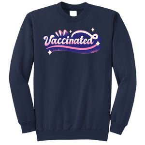 Vaccinated Sparkle Sweatshirt