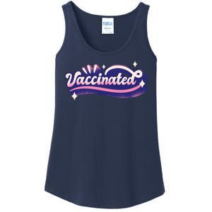 Vaccinated Sparkle Ladies Essential Tank