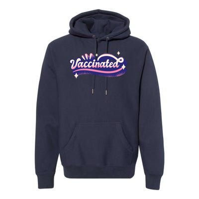 Vaccinated Sparkle Premium Hoodie