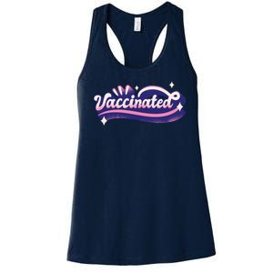 Vaccinated Sparkle Women's Racerback Tank