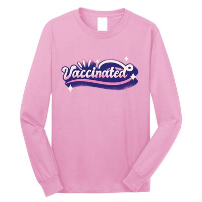 Vaccinated Sparkle Long Sleeve Shirt