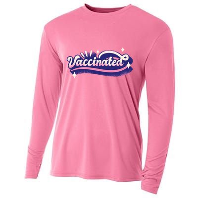 Vaccinated Sparkle Cooling Performance Long Sleeve Crew