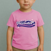 Vaccinated Sparkle Toddler T-Shirt