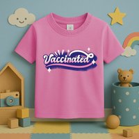 Vaccinated Sparkle Toddler T-Shirt