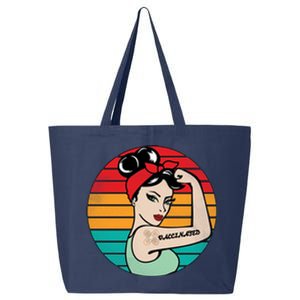 Vaccinated Strong Woman Retro 25L Jumbo Tote