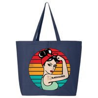 Vaccinated Strong Woman Retro 25L Jumbo Tote