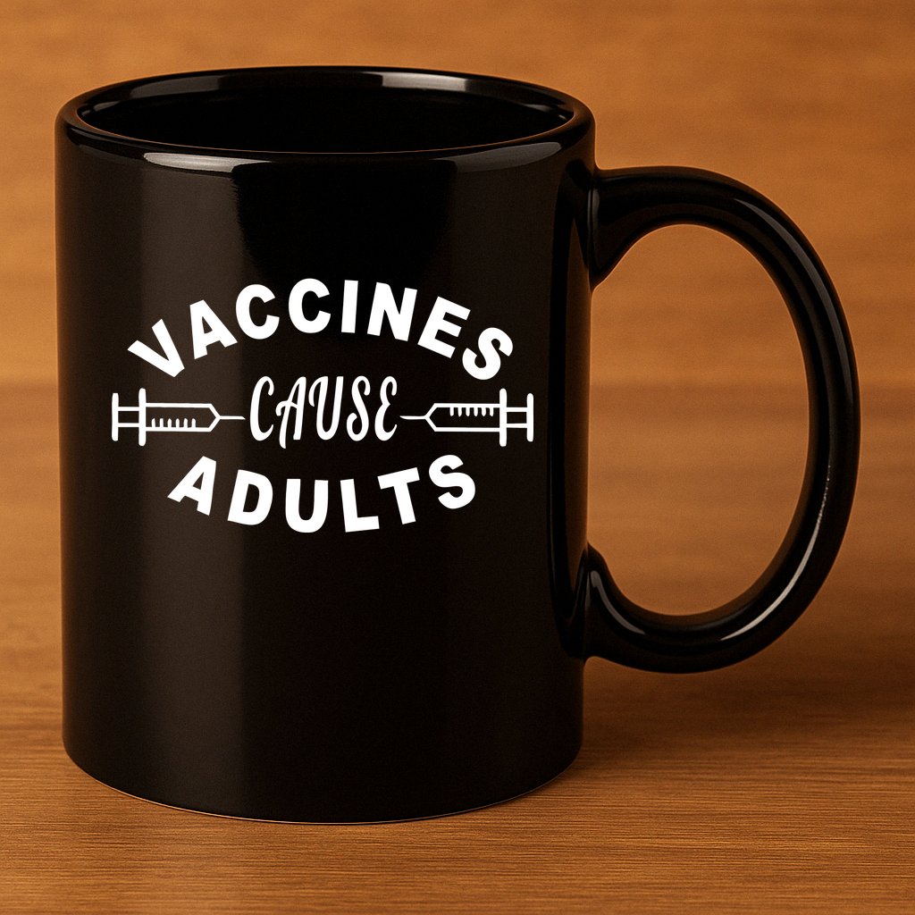 Vaccines Cause Adults 11oz C Handle Ceramic Mug