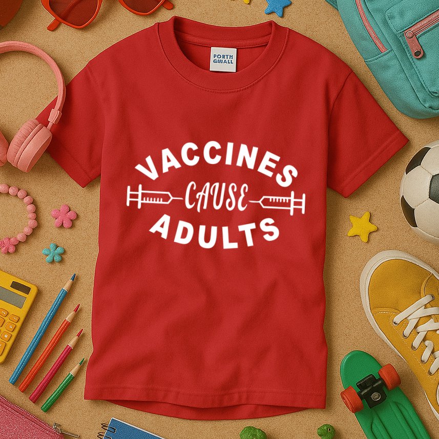 Vaccines Cause Adults Kids T-Shirt