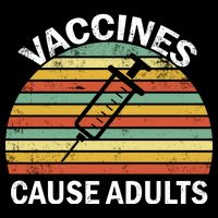 Vaccines Cause Adults Retro Funny Cooling Performance Crew T-Shirt