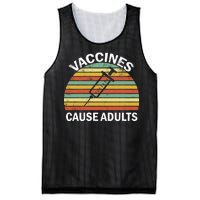 Vaccines Cause Adults Retro Funny Mesh Reversible Basketball Jersey Tank