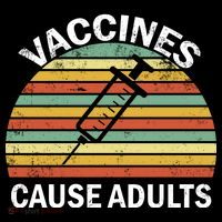 Vaccines Cause Adults Retro Funny Premium T-Shirt