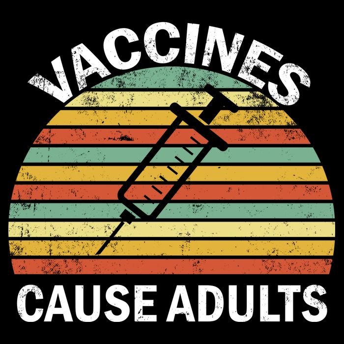 Vaccines Cause Adults Retro Funny Womens Tank Top