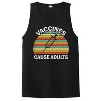 Vaccines Cause Adults Retro Funny PosiCharge Competitor Tank