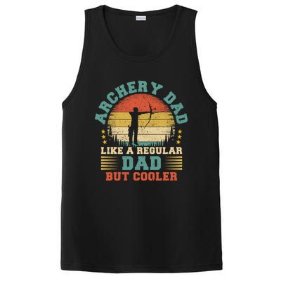 Vintage Archery Dad Like A Regular Dad Archery Father's Day Cute Gift PosiCharge Competitor Tank