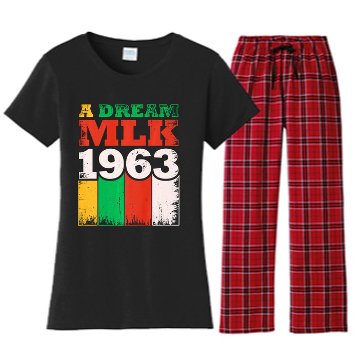 Vintage A Dream MLK Martin Luther King Jr. Women's Flannel Pajama Set