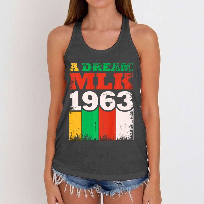 Vintage A Dream MLK Martin Luther King Jr. Women's Knotted Racerback Tank