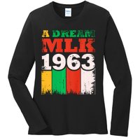 Vintage A Dream MLK Martin Luther King Jr. Ladies Long Sleeve Shirt