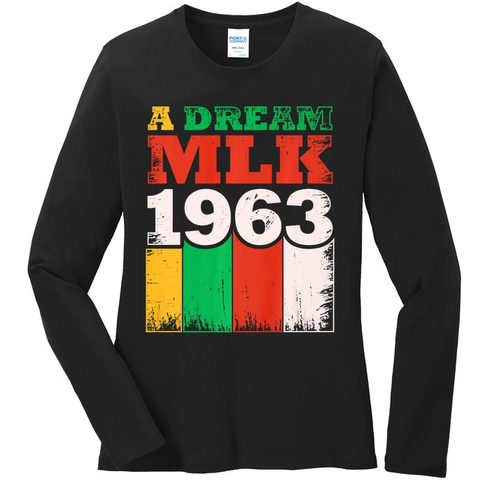 Vintage A Dream MLK Martin Luther King Jr. Ladies Long Sleeve Shirt