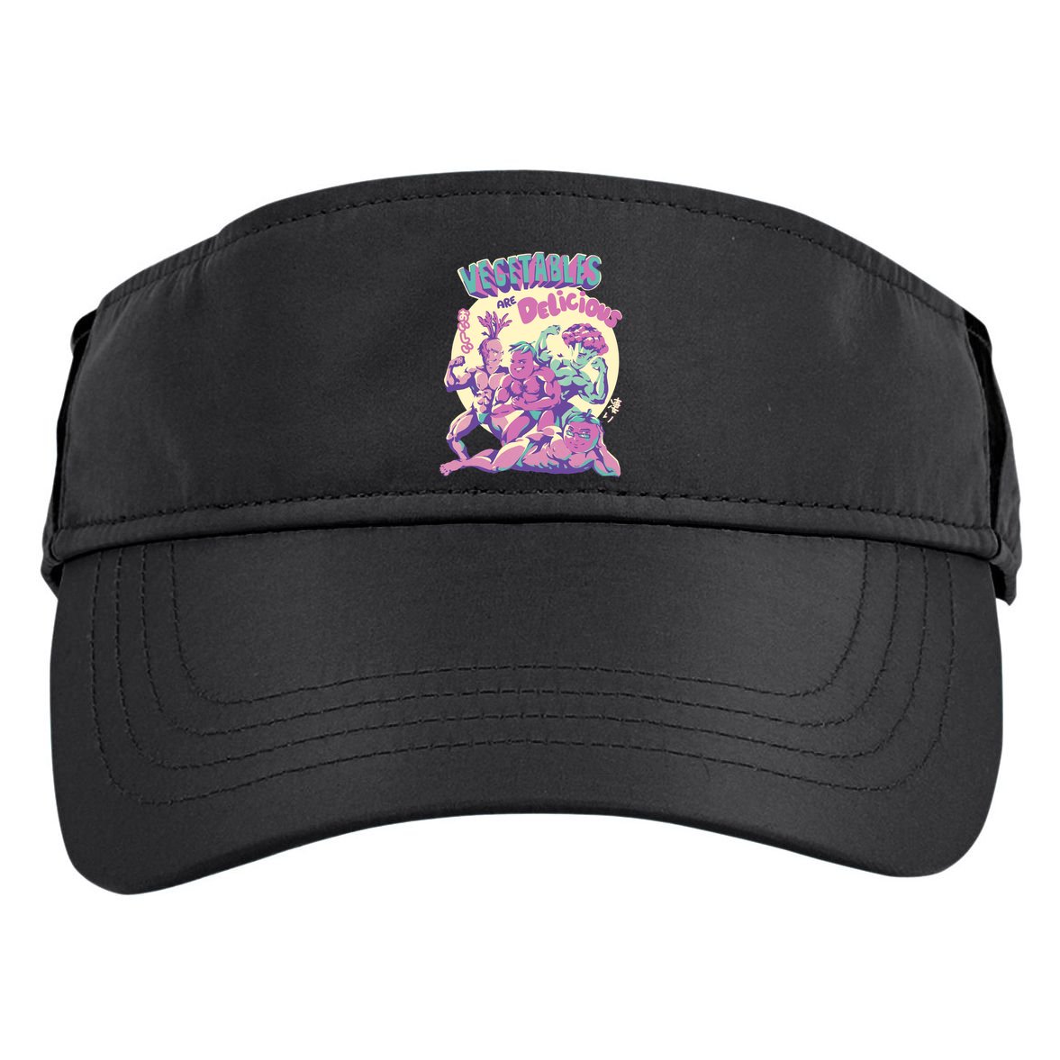 Vegetables Are Delicious Adult Drive Performance Visor
