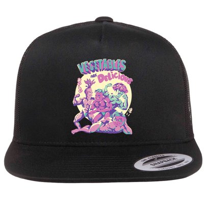 Vegetables Are Delicious Flatbill Hat