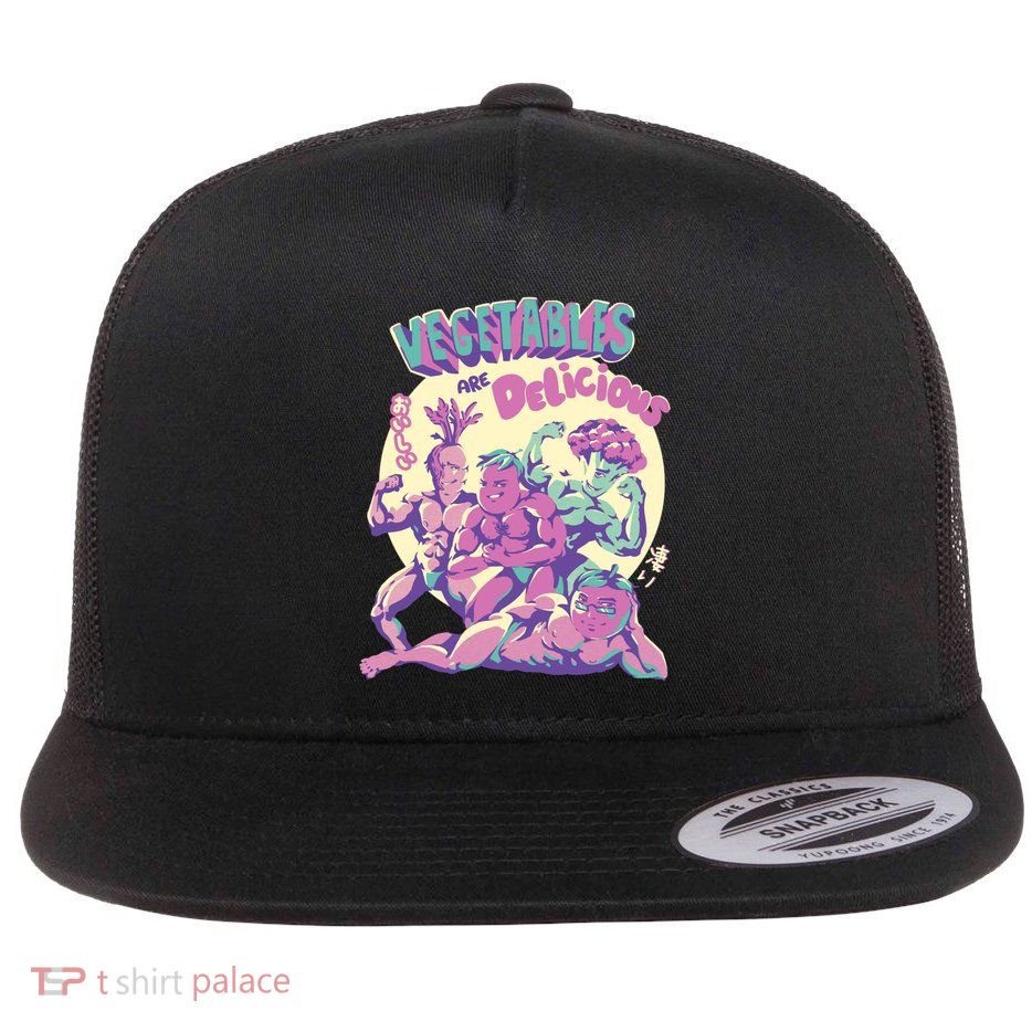 Vegetables Are Delicious Flatbill Hat