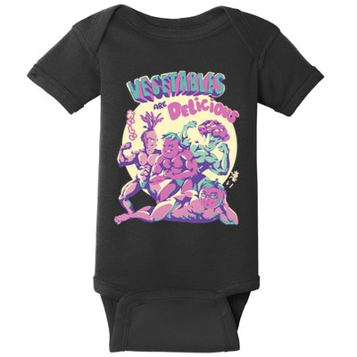 Vegetables Are Delicious Baby Bodysuit